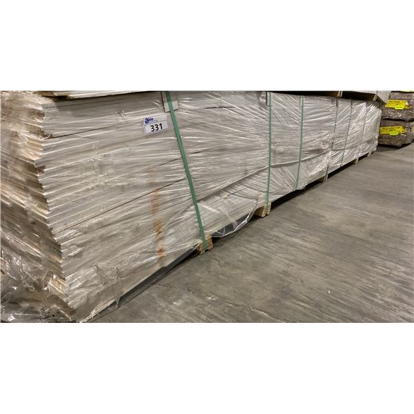 1 LIFT OF MDF BASEBOARD MOULDING WITH PRIMED WHITE FINISH APPROX 16' LENGTHS