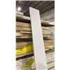 Image 3 : 4 PARTIAL LIFTS OF MDF FLAT JAMB MOULDING WITH PRIMED WHITE FINISH APPROX 7' LENGTHS