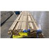 Image 2 : 1 LIFT OF BASEBOARD MOULDING WITH RAW NATURAL & WOOD GRAIN FINISH APPROX 14' LENGTHS