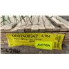 Image 4 : 2 LIFTS & 1 PARTIAL LIFT OF BASEBOARD/TRIM MOULDING WITH RAW NATURAL FINISH APPROX 14' LENGTHS,