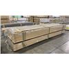 Image 1 : 2 LIFTS OF BASEBOARD MOULDING WITH MAPLE EMBOSSED WOOD FINISH APPROX 14' LENGTHS, 6202 FT TOTAL