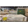 Image 1 : 1 LIFT OF FLAT JAMB WITH BRITE WHITE EMBOSSED WOOD FINISH APPROX 38.5" & 82" LENGTHS, 126 PCS