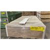 Image 2 : 1 LIFT OF FLAT JAMB WITH BRITE WHITE EMBOSSED WOOD FINISH APPROX 38.5" & 82" LENGTHS, 126 PCS
