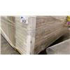 Image 3 : 1 LIFT OF FLAT JAMB WITH BRITE WHITE EMBOSSED WOOD FINISH APPROX 38.5" & 82" LENGTHS, 144 PCS