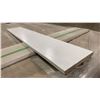 Image 4 : 1 LIFT OF FLAT JAMB WITH BRITE WHITE EMBOSSED WOOD FINISH APPROX 38.5" & 82" LENGTHS, 144 PCS