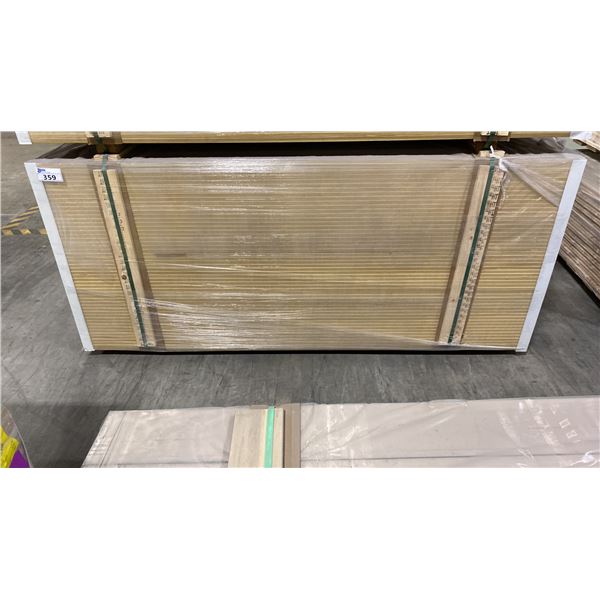 1 LIFT OF FLAT JAMB WITH MAPLE EMBOSSED WOOD FINISH APPROX 82" LENGTHS, 468 PCS