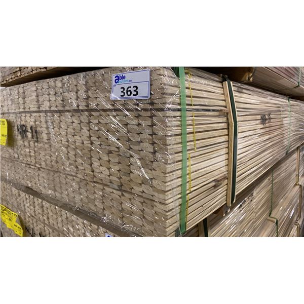 1 LIFT OF TRIM MOULDING WITH NATURAL RAW FINISH APPROX 14' LENGTHS, 17,920 FT TOTAL