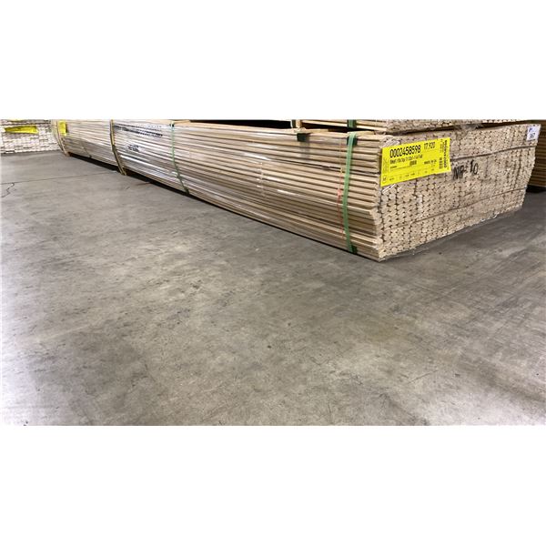 1 LIFT OF TRIM MOULDING WITH NATURAL RAW FINISH APPROX 14' LENGTHS, 17,920 FT TOTAL