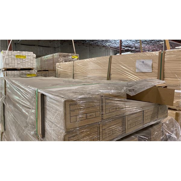 1 LIFT OF PREFINISHED BASEBOARD/TRIM MOULDING WITH PAINTED POLAR WHITE FINISH APPROX 14' LENGTHS