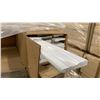 Image 3 : 1 LIFT OF PREFINISHED BASEBOARD/TRIM MOULDING WITH PAINTED POLAR WHITE FINISH APPROX 14' LENGTHS