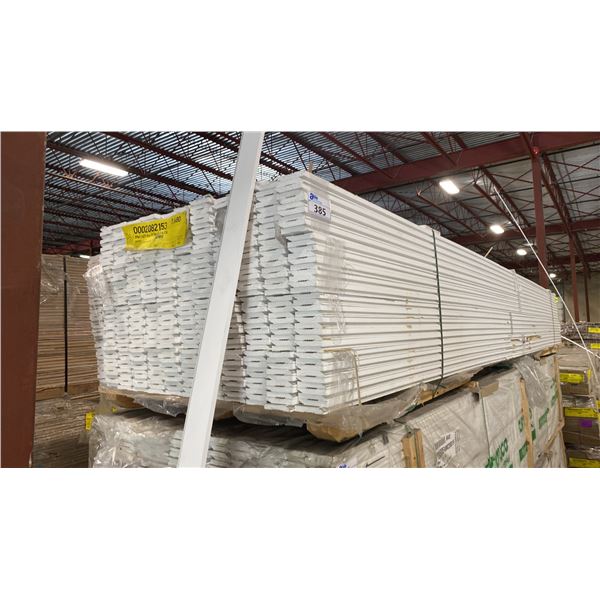 1 LIFT OF BASEBOARD/TRIM MOULDING WITH PAINTED WHITE FINISH APPROX 16' LENGTHS, 7,680 FT TOTAL