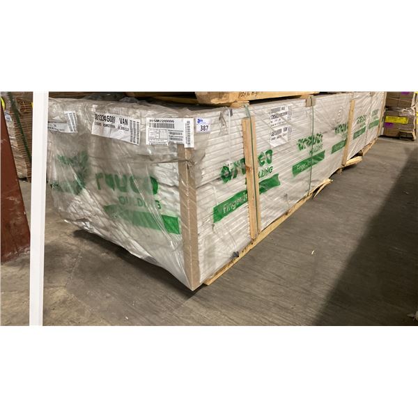 1 LIFT OF BASEBOARD/TRIM MOULDING WITH PAINTED WHITE FINISH APPROX 16' LENGTHS, 9,600 FT TOTAL