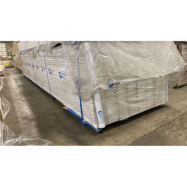 1 LIFT OF BASEBOARD MOULDING WITH PRIMED WHITE FINISH APPROX 16' LENGTHS, 6,656 FT TOTAL