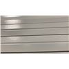 Image 2 : 1 LIFT OF MDF FLAT JAMB MOULDING WITH WHITE FINISH APPROX 7' LENGTHS