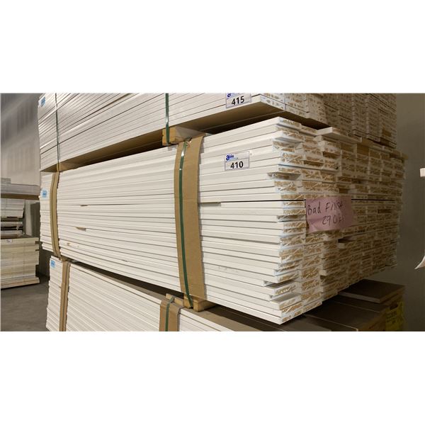 1 LIFT OF MDF FLAT JAMB MOULDING WITH WHITE FINISH APPROX 7' LENGTHS