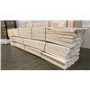 Image 1 : 3 LIFTS OF BASEBOARD MOULDING WITH WHITE FINISH APPROX 16' LENGTHS