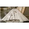 Image 3 : 3 LIFTS OF BASEBOARD MOULDING WITH WHITE FINISH APPROX 16' LENGTHS