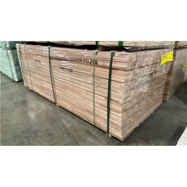 1 LIFT OF BASEBOARD MOULDING WITH RAW NATURAL FINISH APPROX 7' LENGTHS, 10,584 FT TOTAL