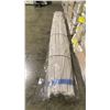 Image 1 : 2 LIFTS OF BASE SHOE MOULDING-1 WITH WHITE FINISH, 16' LENGTHS & 1 ASSORTED GREY AND WHITE FINISH