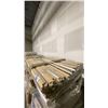 Image 2 : 2 LIFTS OF BASE SHOE MOULDING-1 WITH WHITE FINISH, 16' LENGTHS & 1 ASSORTED GREY AND WHITE FINISH