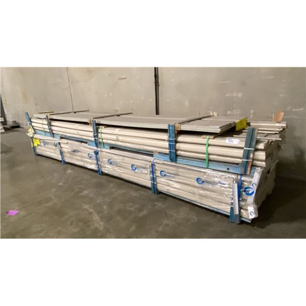 2 LIFTS OF BASE SHOE MOULDING WITH BASED COATED FINISH APPROX 16' LENGTHS, 44730 FT TOTAL & LIFT