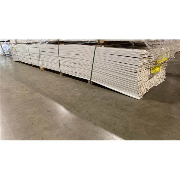 1 LIFT OF BASEBOARD/TRIM MOULDING WITH PRIMED WHITE FINISH APPROX 16' LENGTHS