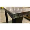 Image 4 : 1.5" THICK SOLID STEEL TOP METAL SHOP TABLE WITH RECORD NO.4 BENCH VICE