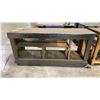Image 2 : 2 HEAVY DUTY WOODEN WORKSHOP TABLES APPROX 62"L/ 81"L X 24"D X 39"H