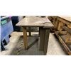 Image 3 : 1" THICK TOP HEAVY DUTY METAL SHOP TABLE WITH BENCH GRINDER & POWER OUTLETS TABLE MEASURES APPROX