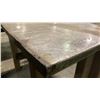 Image 5 : 1" THICK TOP HEAVY DUTY METAL SHOP TABLE WITH BENCH GRINDER & POWER OUTLETS TABLE MEASURES APPROX