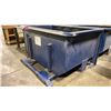 Image 2 : BLUE METAL INDUSTRIAL DUMP BIN WITH FORKLIFT SLOTS- APPROX 80"L X 53"W X 42"H