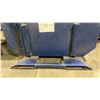 Image 3 : BLUE METAL INDUSTRIAL DUMP BIN WITH FORKLIFT SLOTS- APPROX 80"L X 53"W X 42"H