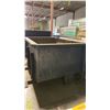 Image 1 : BLUE METAL INDUSTRIAL DUMP BIN WITH FORKLIFT SLOTS- APPROX 80"L X 53"W X 41"H