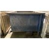 Image 3 : BLUE METAL INDUSTRIAL DUMP BIN WITH FORKLIFT SLOTS- APPROX 80"L X 53"W X 41"H