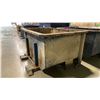 Image 2 : BLUE METAL INDUSTRIAL DUMP BIN WITH FORKLIFT SLOTS- APPROX 80"L X 53"W X 41"H