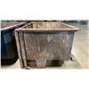 Image 3 : BLUE METAL INDUSTRIAL DUMP BIN WITH FORKLIFT SLOTS- APPROX 80"L X 53"W X 41"H