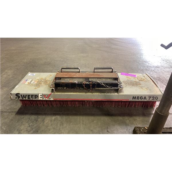 FLEETMAN HEAVY DUTY INDUSTRIAL FORKLIFT SWEEPER ATTACHMENT