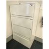Image 1 : 2 WHITE METAL 4 DRAWER FILING CABINETS