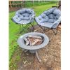 Image 1 : 2- Comfy camping chairs c/w 28 in. propane fire place
