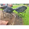 Image 3 : 2- Comfy camping chairs c/w 28 in. propane fire place