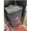 Image 2 : Masterbuilt elec. Smoker in homemade western style cabinet c/w tin roof and storage