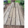 Image 4 : Approx. 8 ft. Steel constructed picnic table, treated wood c/w 8 ft. umbrella
