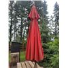 Image 5 : Approx. 8 ft. Steel constructed picnic table, treated wood c/w 8 ft. umbrella