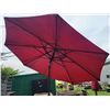 Image 7 : Approx. 8 ft. Steel constructed picnic table, treated wood c/w 8 ft. umbrella