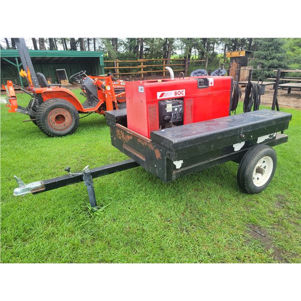 BOC Redcat II NT generator welder, CC/CV - 8500 watt, showing 197 hrs. always shedded, c/w welding c
