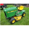 Image 1 : JD 160 riding mower, 38 in. deck c/w new blades, orig. owner, running order