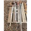 Image 1 : Pick axe, 2- antique adze implements from CN & post hole digger