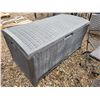 Image 3 : Wicker table, 2- chairs & plastic wicker deck box