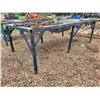 Image 1 : Metal table, approx. 51 1/2 in. x 87 in. x 30 in. H c/w pipe vice