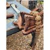 Image 5 : Metal table, approx. 51 1/2 in. x 87 in. x 30 in. H c/w pipe vice